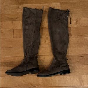 Kenneth Cole Reaction Women's Knee-High Boots Brown Size 7.5